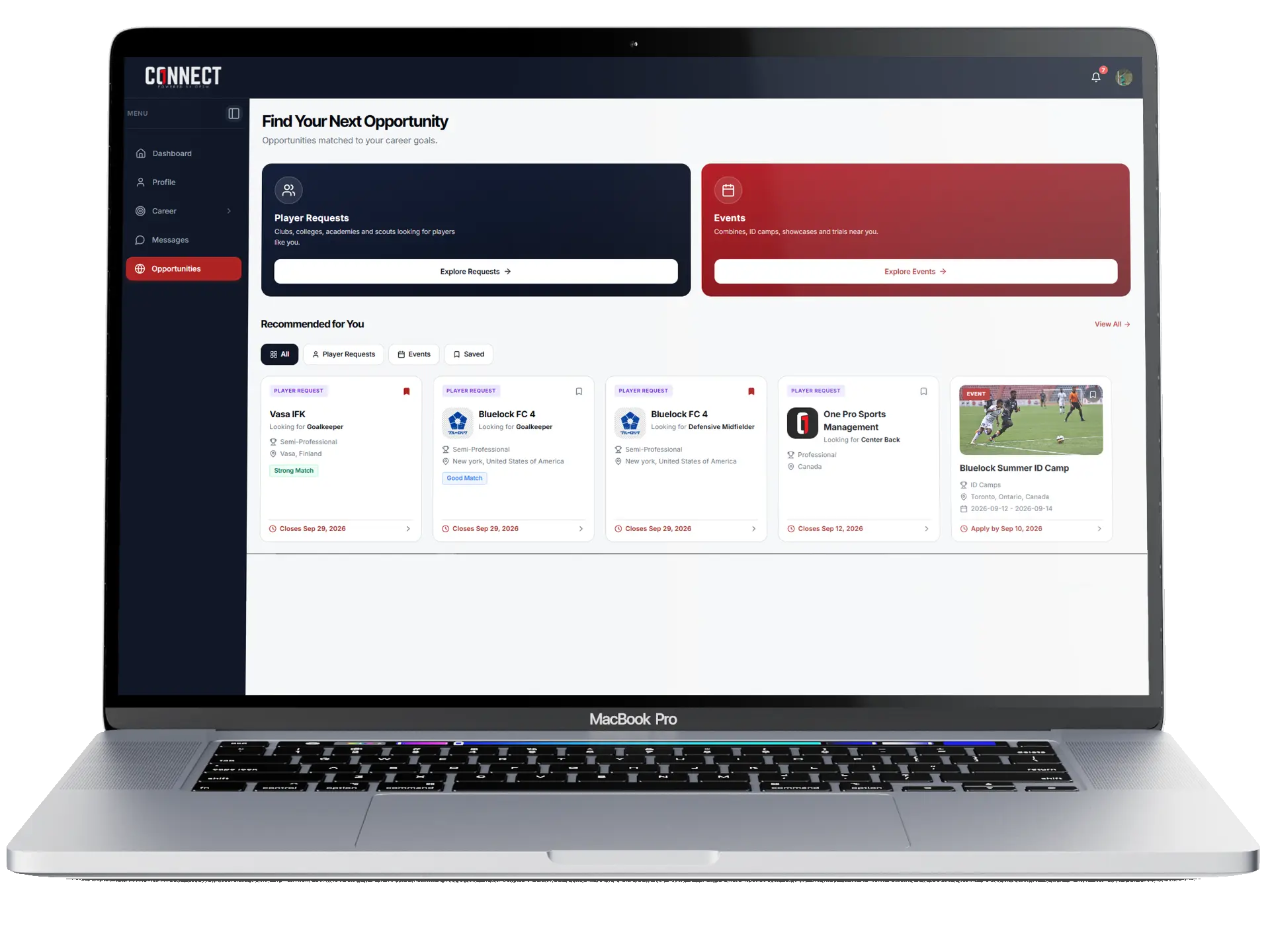 OPSM Connect platform shown on a laptop 4
