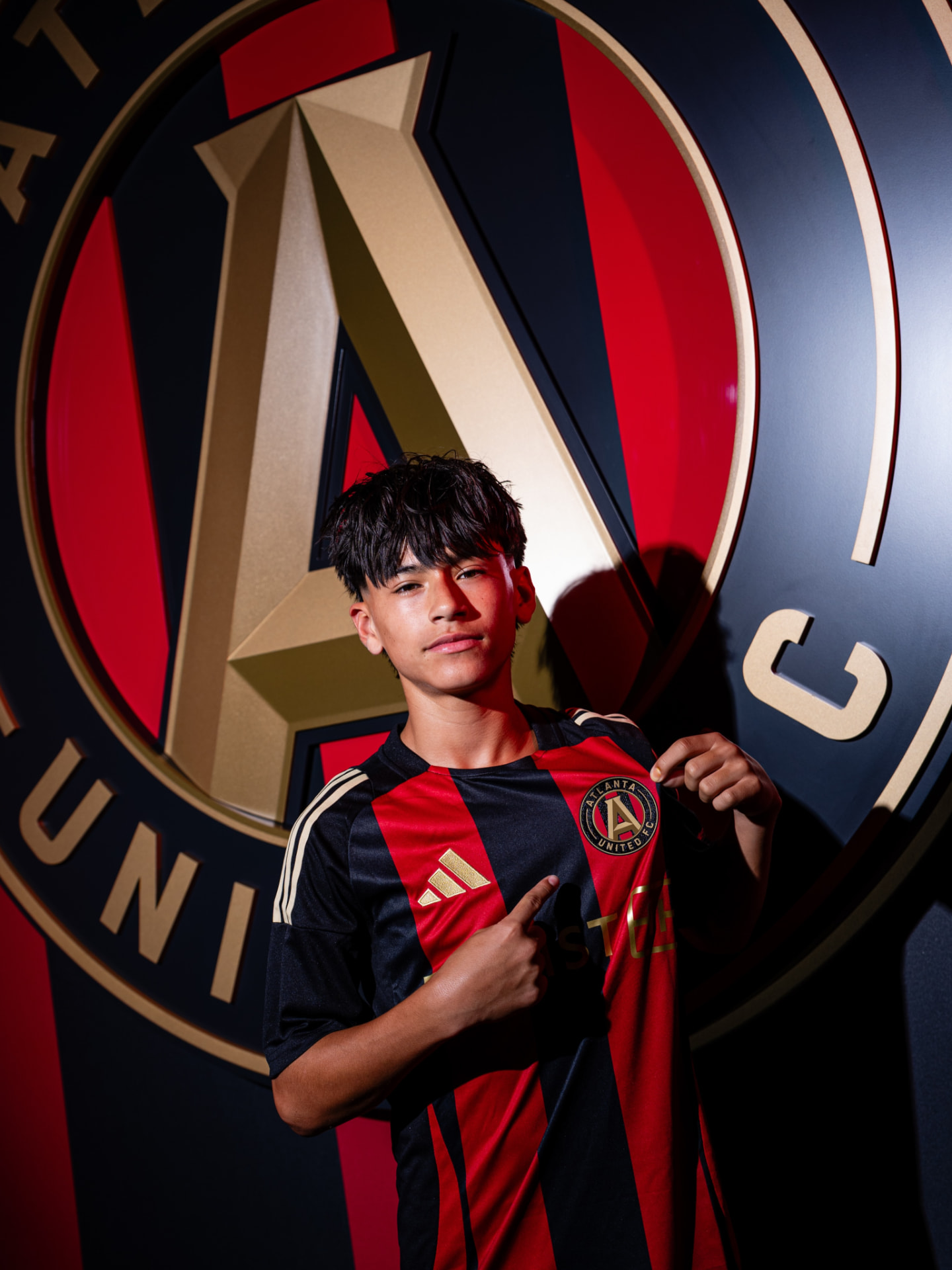 Soccer player at a personal brand photoshoot